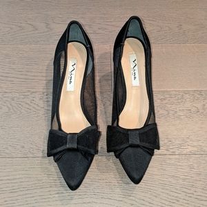 Nina Bianca NY Mesh Bow Heels